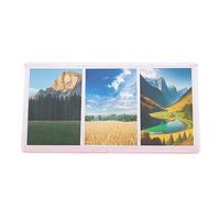 VBESTLIFE Marco de Fotos, Marco de Fotos Transparente para PC con 3 Aberturas, Admite Colocación Horizontal y Vertical, para Fotos de 3 Pulgadas, así como Entradas, Entradas de Cine y Más