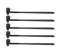 VBESTLIFE Martillo Dérmico de Flor de Ciruelo de 5 Piezas, Juego de Martillo de Aguja de Acero Inoxidable con Mango de ABS