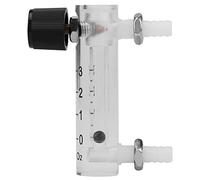 VBESTLIFE Medidor de Flujo, Acrílico 0 3LPM con Válvula de Control, Medidor de Flujo de Gas para Oxígeno/aire, de Tasa Transparente para Uso Hospitalario Industrial