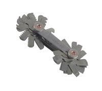 VBESTLIFE Medidor de Paso de Tornillo de 55/60 Grados, Medidor de Tapón de Rosca de Acero Inoxidable Templado para Mediciones Precisas, útil para Cortar Roscas en Tornos de Torneado de Metal