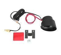 VBESTLIFE Medidor de Temperatura de Agua Digital Redondo, Voltímetro LED DC 9V 36V, Luz Azul para Coche, Motocicleta, ATV, Termómetro Universal