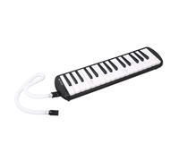 VBESTLIFE Melódica de 32 Teclas, Instrumento de Viento con Tubo Flexible para Principiantes, Instrumento Educativo Musical Portátil con Boquilla (BLACK)