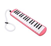 VBESTLIFE Melódica de 32 Teclas, Instrumento de Viento con Tubo Flexible para Principiantes, Instrumento Educativo Musical Portátil con Boquilla (PINK)