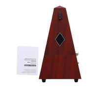 VBESTLIFE Metrónomo Estilo Torre Mecánica, Portátil, Ligero, Sonido Fuerte para Piano, Guitarra, Tambor, Compañero Musical Universal, Plástico Negro para Principiantes y Profesionales (Grano de