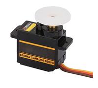 VBESTLIFE Micro Servo, Servo Analógico de Engranaje de Metal con 1,8 Kg de Alto par, Compatible con Futaba JR, Alta Velocidad de 0,10 Segundos para Robot de Helicóptero de Avión RC, Reemplazo de