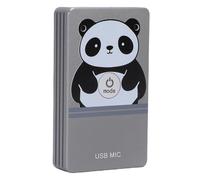 VBESTLIFE Micrófono de Cancelación de Ruido USB, Camioneta Omnidireccional de Sonido Omnidireccional para Escritorio para Computadora Portátil de Computadora, Grabación HiFi de 2 Canales, (Gris