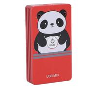 VBESTLIFE Micrófono de Cancelación de Ruido USB, Camioneta Omnidireccional de Sonido Omnidireccional para Escritorio para Computadora Portátil de Computadora, Grabación HIFI de 2 Canales, (Rojo chino)