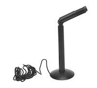 VBESTLIFE Micrófono de computadora, micrófono capacitivo de escritorio plegable portátil ajustable, para transmisión, podcasting, grabación de voz, micrófono de juego para