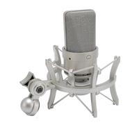 VBESTLIFE Micrófono de Condensador de Estudio, Micrófono Profesional de Diafragma de 26 Mm con Parabrisas de Cable de Cable de Cable de Cable de Choque, para Podcasting Cantando Juegos de (GOLD)