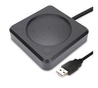 VBESTLIFE Micrófono de Conferencia de 10 M, Altavoz Omnidireccional de 360° con Reducción de Ruido para Salas de Reuniones, Videoconferencias, Enseñanza en Línea