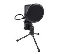 VBESTLIFE Micrófono de Podcast, Micrófono de Computadora USB con Iluminación RGB, Micrófono Capacitivo para PC con Soporte para Trípode y Filtro Pop para Podcasting, Streaming, Grabación