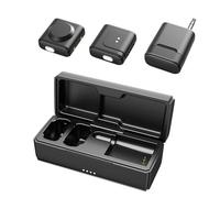VBESTLIFE Micrófono de Solapa Inalámbrico, Micrófono Compacto con Clip Magnético, Tecnología de Supresión Dual para Creadores de Contenido, Entrevistas, Vlogging