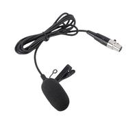 VBESTLIFE Micrófono de Solapa Lavalier, Micrófono de Condensador con Clip con Cable XLR de 4 Pines para Sistemas de Transmisor Inalámbrico de Petaca, para Altavoces de Escenario Cantantes