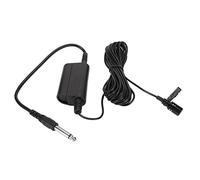 VBESTLIFE Micrófono de Solapa Lavalier, Micrófono de Condensador Omnidireccional, Conector de 6,35 Mm, Miniclip de Metal, para Tocar Guitarras, Saxofones, Trompetas, Violines, 16,4 Pies