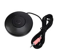 VBESTLIFE Micrófono para PC de 3,5 Mm, Micrófono de Escritorio Omnidireccional con Cancelación de Ruido y Cable de 6,56 Pies para Computadora Portátil