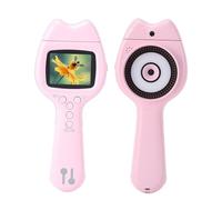 VBESTLIFE Microscopio de Mano para Niños, Microscopio 500X 1080P para Niños Digital, Kit de Ciencia Educativa, Juguetes para de 3 a 12 Años (Pink)