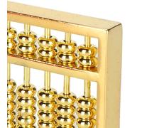 VBESTLIFE Mini ábaco de Latón de 9 Engranajes, Herramienta de Cálculo de Matemáticas Chinas para Colección de Niños y Adultos de 1,5 Pulgadas