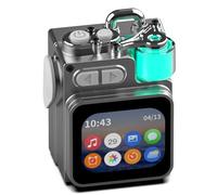 VBESTLIFE Mini Altavoz Bluetooth, Altavoz Inalámbrico Portátil Bluetooth 5.4 con Pantalla Táctil, Sonido HD Fuerte, Luces LED, para el Hogar, Al Aire Libre, Viajes, Ducha