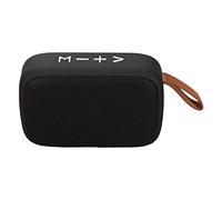 VBESTLIFE Mini Altavoz Bluetooth, Altavoz Portátil Estéreo Inalámbrico con Correa De Mano, Caja De Música Compacta para Viajes Al Aire Libre, Tarjeta De Memoria con Subwoofer De 3W Radio FM, Negro