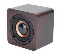 VBESTLIFE Mini Altavoz de Madera, Caja de Altavoz inalámbrico portátil de 1200 mah, para Reproducir música, para Fiestas/Familiares/Interiores/Exteriores