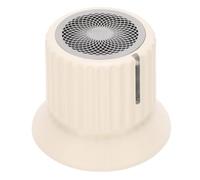 VBESTLIFE Mini Altavoz Magnético Bluetooth, Altavoz con Sonido Envolvente de 360°, Modo de Emparejamiento Dual, Luz LED, Altavoz Magnético Portátil para Viajes (Beige)