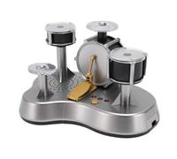 VBESTLIFE Mini Batería Compacta con Altavoz Incorporado, Mini Instrumento de Escritorio Rock Your Rhythm para Entusiastas de la Música, Batería de Dedo de Plástico ABS para Juego Creativo y Exhibición