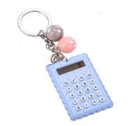 VBESTLIFE - Mini calculadora de Bolsillo portátil de PVC de 8 dígitos con Botones de Silicona y Hebilla Llavero para niños y Estudiantes