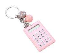 Vbestlife Mini Calculadora Infantil Portátil Lindo Estilo Forma de Galleta de Llavero Calculadora Color Caramelo de Bolsillo (Rosa)