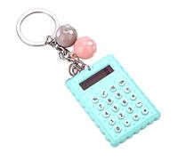 Vbestlife Mini Calculadora Infantil Portátil Lindo Estilo Forma de Galleta de Llavero Calculadora Color Caramelo de Bolsillo (Verde)