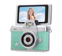 VBESTLIFE Mini Cámara Digital con Pantalla Abatible de 1,47 Pulgadas, Llavero Retro para Cámara Digital, Filtros Creativos y Efectos de Belleza Integrados, para Viajes, Escuela (Green)