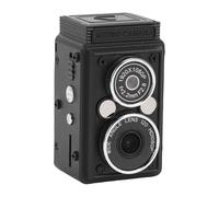 VBESTLIFE Mini Cámara Digital Vintage, Cámara Digital Portátil Retro de Doble Lente Estilo Réflex, 12 MP, Enfoque Automático, 1080P, Batería de 1000 MAh, para Niños y Niñas