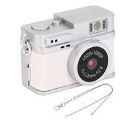 VBESTLIFE Mini Camera de Llavero, Cámara Digital Retro 1080p 2MP HD, Grabadora de Video de Cámara Pequeña Portátil con Pantalla de Color de 0.96 Pulgadas para Viajar (White)