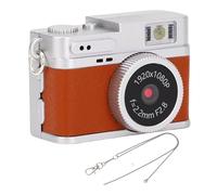 VBESTLIFE Mini Camera de Llavero, Cámara Digital Retro 1080p 2MP HD, Grabadora de Video de Cámara Pequeña Portátil con Pantalla de Color de 0.96 Pulgadas para Viajar (Brown)