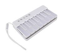 VBESTLIFE Mini Piano de Juguete para Niños, Teclado Portátil de 15 Teclas con 7 Luces de Colores, Juguetes de Aprendizaje de Instrumentos Musicales para Niños Pequeños, para y Niñas