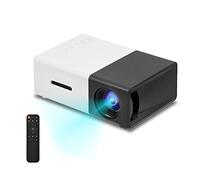 VBESTLIFE Mini Proyector LED Portátil 1080P HD Admite HDMI, AV, USB Reproductor Multimedia Altavoces Estéreo Incorporados para Cine en Casa con Estilo (Negro)