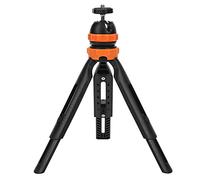 VBESTLIFE Mini Soporte retráctil para teléfono móvil, trípode Vlog Ajustable de 360 Grados, con rótula de Bola Ajustable de 360 °(Naranja)