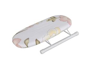 VBESTLIFE Mini Tabla de Planchar Plegable, Mesa Ahorradora de Espacio para Viajes, Puños, Collares, Planchado en Casa con Funda Extraíble (peonía)