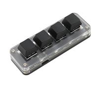 VBESTLIFE Mini Teclado de 4 Teclas con una Mano, Programado para, Configuración Reutilizable, Adecuado para Varios Modelos con Conexión por Cable Tipo C