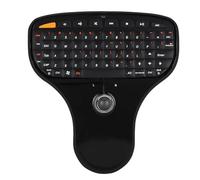 VBESTLIFE Mini Teclado Inalámbrico con Trackball, Control Multimedia 2.4G, Distancia de Control de 10 M, Tamaño de Bolsillo para Computadora de TV, Compatibilidad con