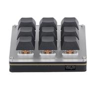 VBESTLIFE Mini Teclado USB para Juegos con una Sola Mano, Práctico Modo de Suspensión Automático, Teclado Mecánico para Juegos para Control Multimedia e Industrial