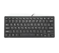 VBESTLIFE Mini Teclados para Juegos con Cable, 78 Teclas Teclado para Computadora Portátil De Escritorio Teclado USB Impermeable con Buena Sensación Táctil, para La Oficina En Casa(Negro)