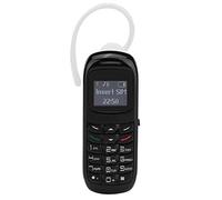 Vbestlife Mini Teléfono Móvil Bluetooth Dialer con Auricular Gancho para la Oreja Marcado de Tarjeta SIM Estándar Función MP3 Soporte gsm(Negro)