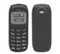 VBESTLIFE Mini Teléfono Móvil Desbloqueado, Teléfono Móvil Pequeño 2G, Pequeño con Doble SIM y Pantalla de 0,66 Pulgadas, para Estudiantes Mayores (Black)