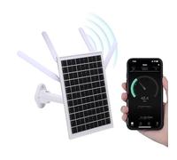 VBESTLIFE Módem Enrutador 4G LTE con Energía Solar con Panel de 12 W y Batería de 18000 MAh, Extensor WiFi 6 de 300 Mbps, Ranura para Tarjeta SIM, Alcance de 150 M, Resistente Al Agua IP66 (Antenas