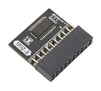 VBESTLIFE Módulo de Seguridad de Cifrado TPM 2.0, Procesador Criptográfico 20Pin 2 10P con Soporte Integrado para Memoria DDR4, para Gigabytes