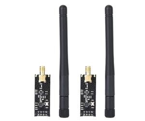 VBESTLIFE Módulo Transceptor Inalámbrico de 2 Piezas 2,4G, Módulo de Transmisión de Datos RF de Alta Potencia y Alta Sensibilidad para Comunicación de Ultra Larga Distancia