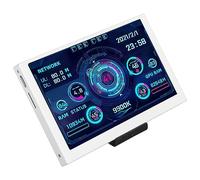 VBESTLIFE Monitor de Temperatura de Computadora de 5, Pantalla de Temperatura de PC, Panel de Sensor de PC para PC ARGB Computer Case, IPS USB Mini Pantalla PC CPU GPU RAM Monitor de Datos