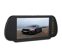 VBESTLIFE Monitor de Visión Trasera de 7 Pulgadas, Monitor de Cámara de Respaldo con Pantalla LCD de 7 Pulgadas, Pantalla de Marcha Atrás para Vehículo, Entrada de Video AV1 AV2, Voltaje Amplio DC