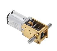 VBESTLIFE Motor Reductor, Motor de Engranaje Helicoidal, Eje de Salida Doble con de Engranaje Cepillado de Torsión Grande para Máquina, Reducción de Velocidad Helicoidal de 12 V 24 V (DC6V 150RPM)
