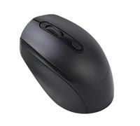 VBESTLIFE Mouse Inalámbrico, Mouse de Juegos Bluetooth Silencioso Recargable con Conexión 2.4G y Bluetooth, 800-1600 Ppi Ajustable (Black)